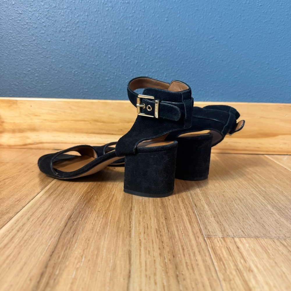 Arturo Chiang Hannan Black Block Heeled Sandals Size 8 - Picture 10 of 12